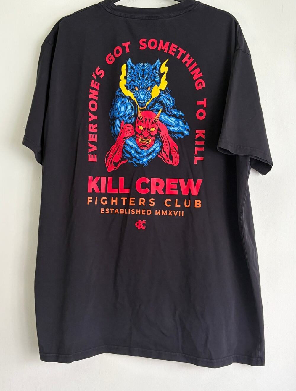 Kill Crew Fighters Club Everyone's Got Something To Kill Graphic T-Shirt XXL